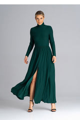 Fitted Maxi Dress With Turtleneck Figl