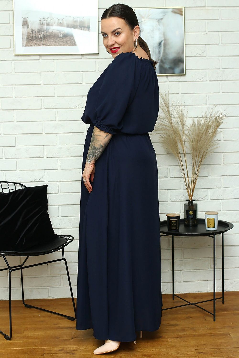 Elegant Long Slit Dress Astra Karko