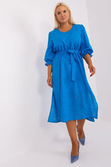 Embroidered Cotton Plus Size Dress Lakerta