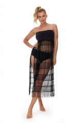 Boho Black Lace Pareo Lupo Line