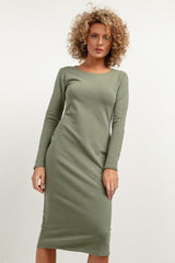 Elegant Fitted Midi Dress Tessita