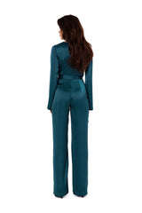 Elegant Satin One-Piece Jumpsuit Makover