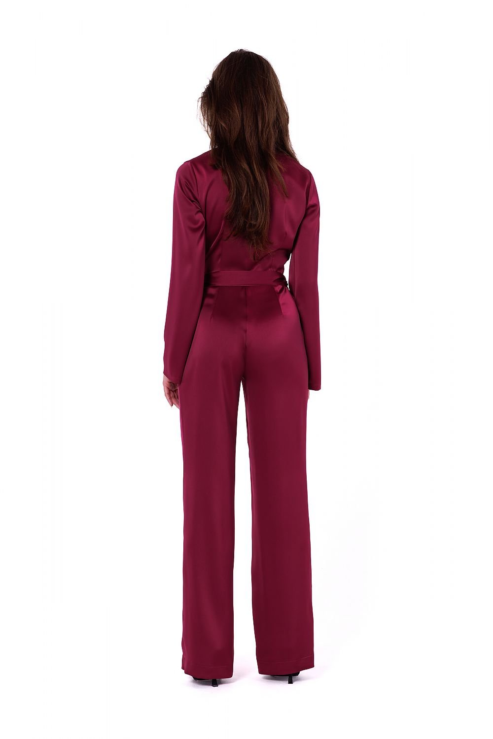 Elegant Satin One-Piece Jumpsuit Makover