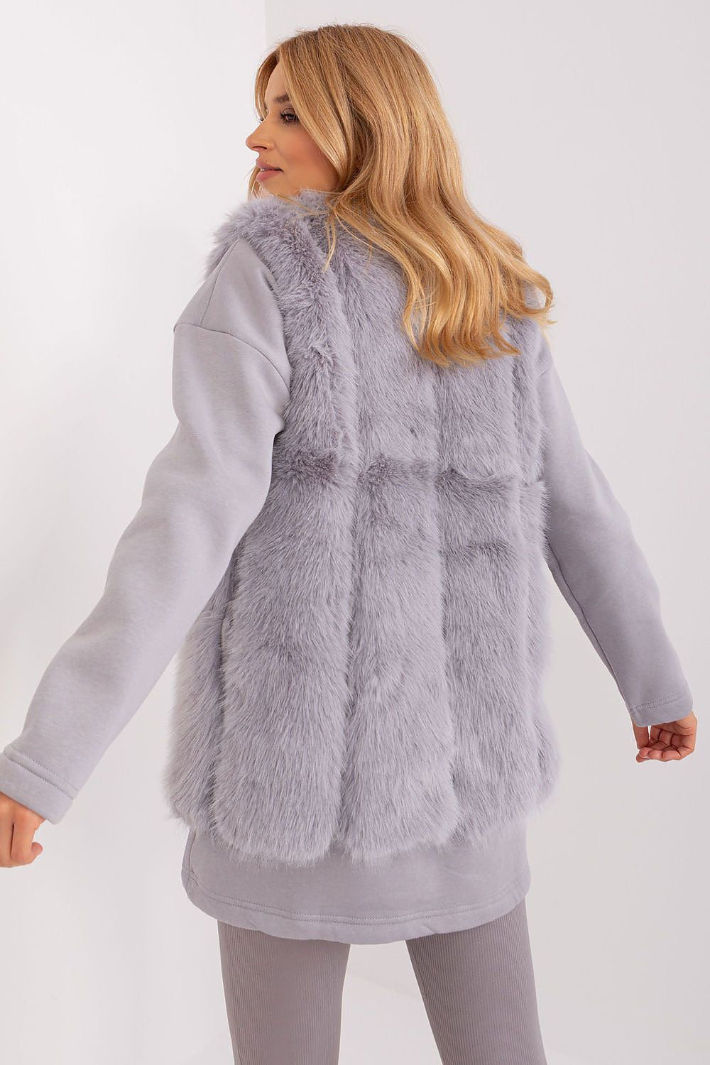 Soft Polyester Fur Vest Everyday Style