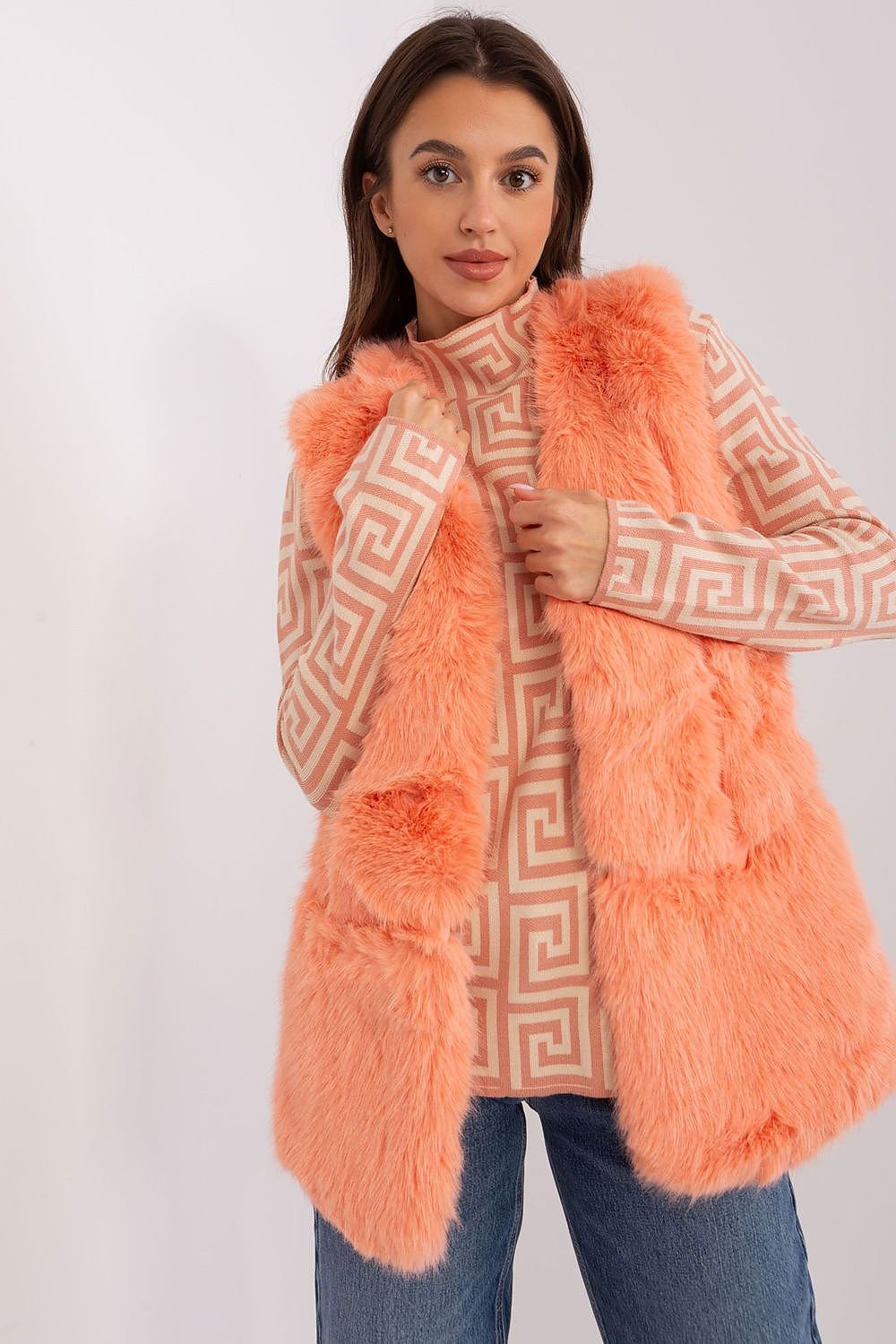 Soft Polyester Fur Vest Everyday Style