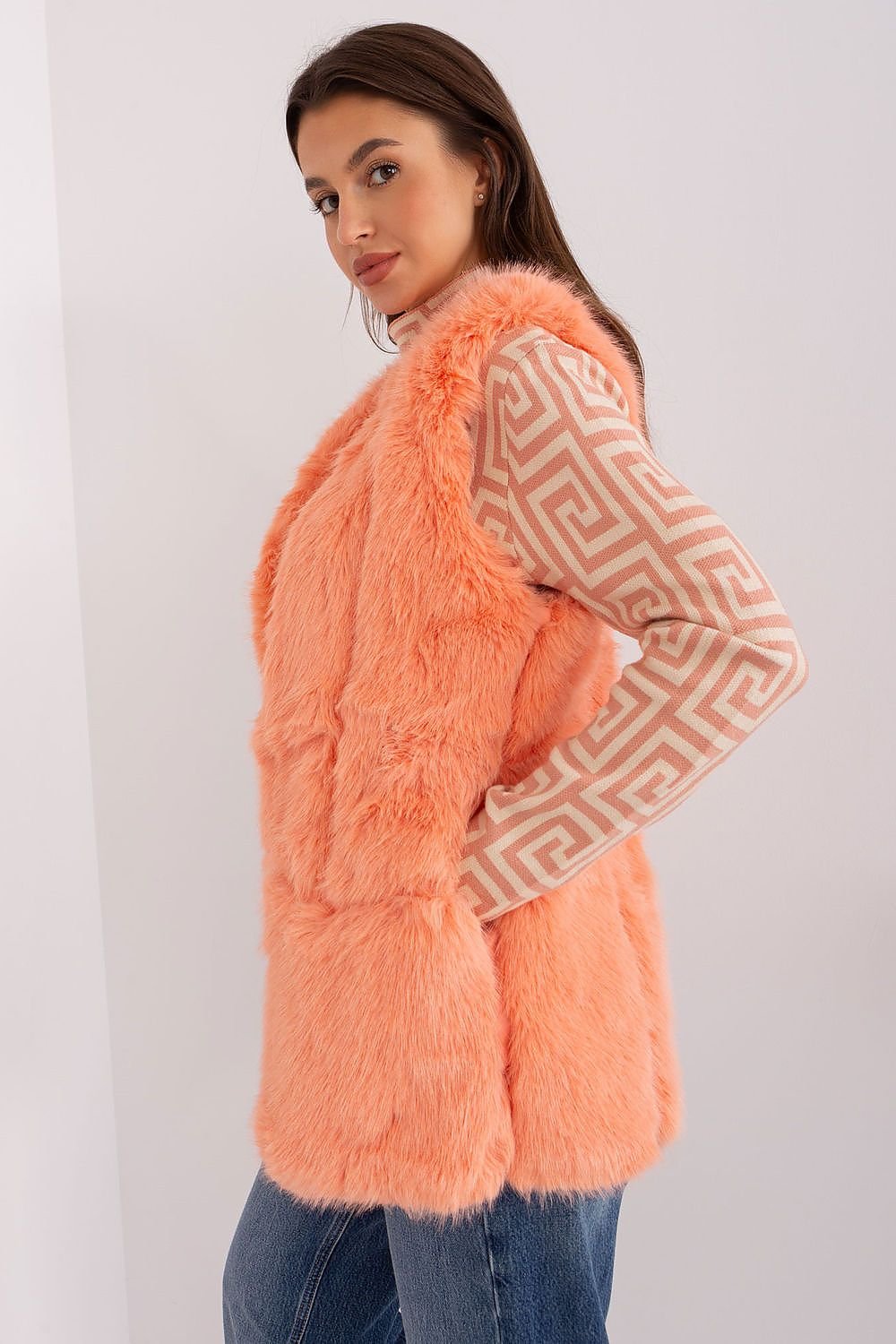 Soft Polyester Fur Vest Everyday Style