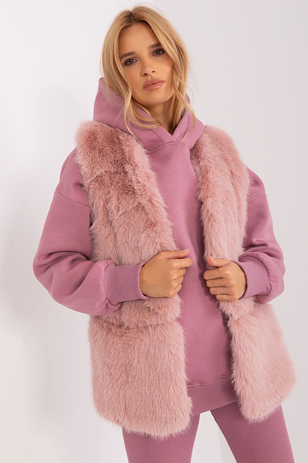 Soft Polyester Fur Vest Everyday Style