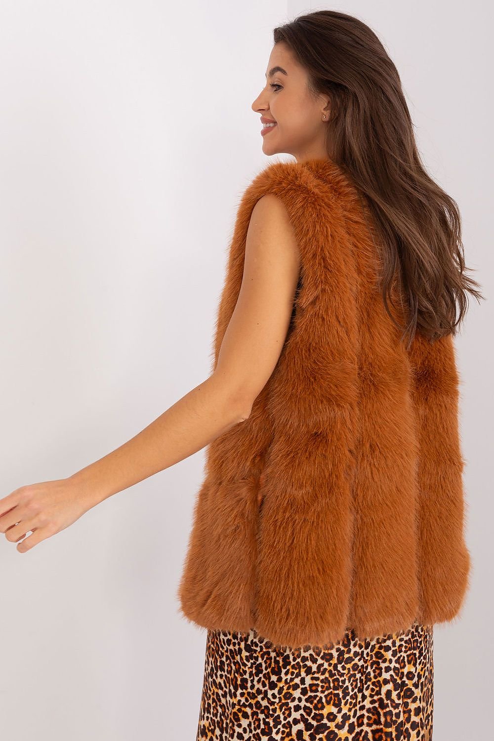 Soft Polyester Fur Vest Everyday Style