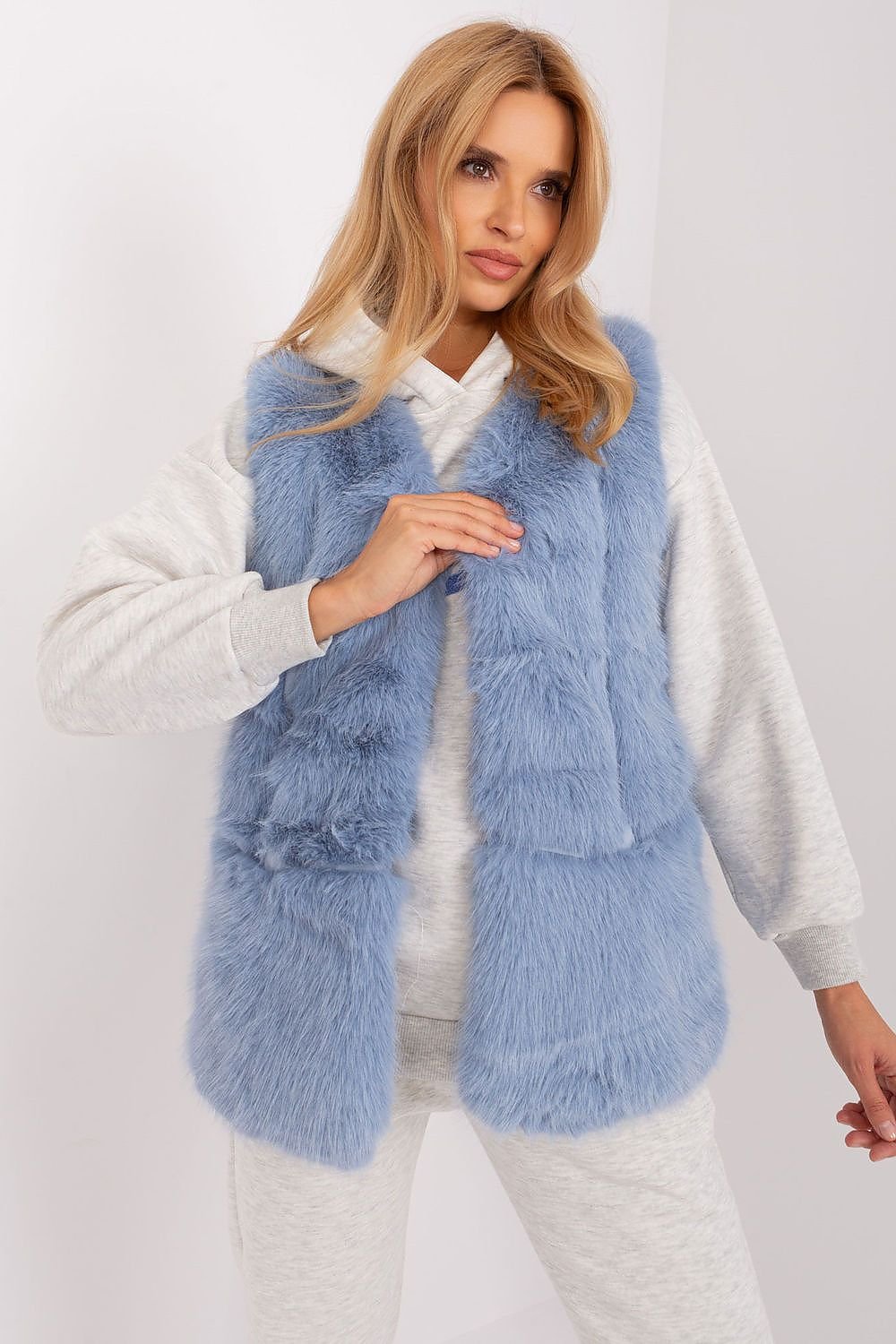 Soft Polyester Fur Vest Everyday Style