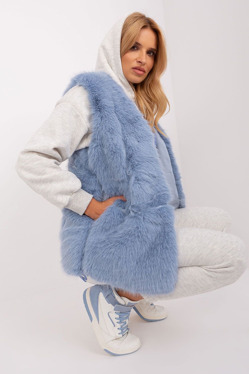 Soft Polyester Fur Vest Everyday Style