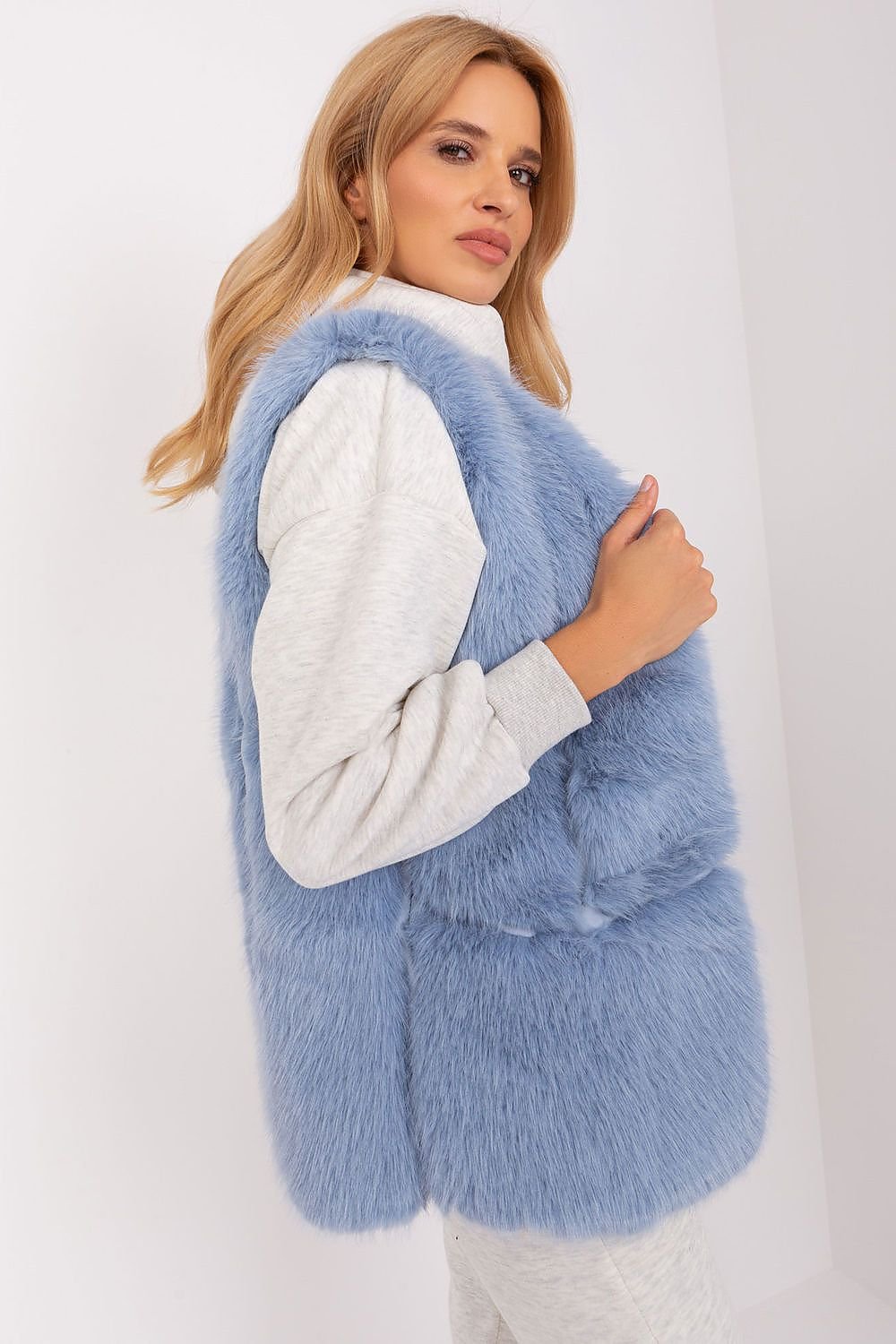 Soft Polyester Fur Vest Everyday Style