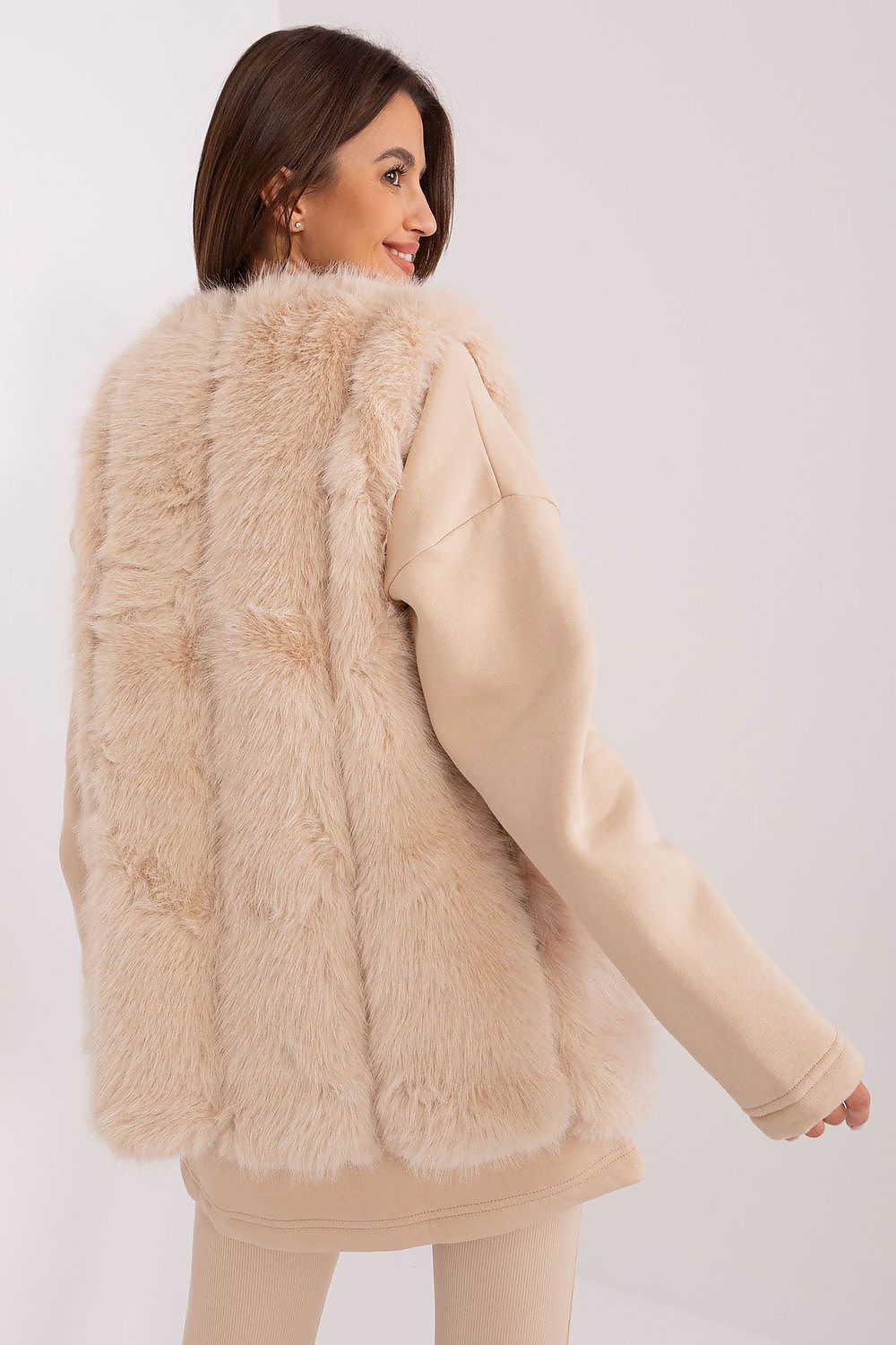 Soft Polyester Fur Vest Everyday Style