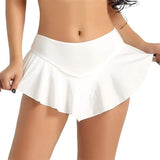 Risk It All Sexy Mini Skirt White for women