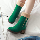 Keep Me Warm Suede Snow Boots for women