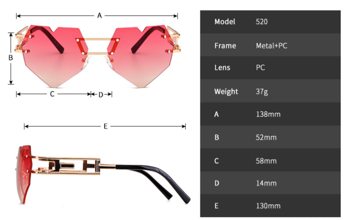 Heart-Shaped Shades for women
