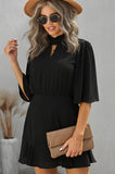 Where Ur Boss At? Flowing Keyhole Dress for women