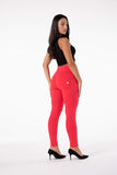 The Audacity Zipped Watermelon Red Leggings for women